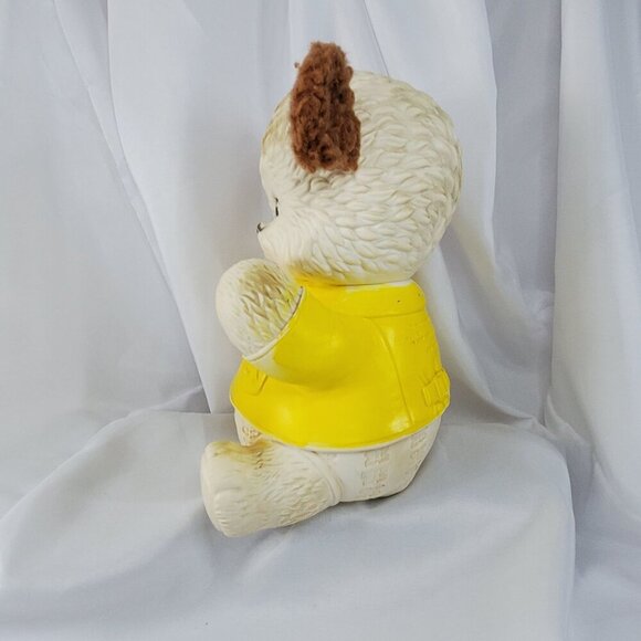 VTG 1962 Rubber Bear w/Fur Ears Edward Mobley The Arrow Rubber Co. No Squeaking - Picture 7 of 16